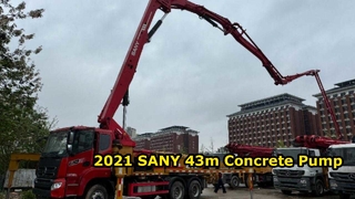 Продажа бетононасоса SANY 43 м 2021 года — оригинальное шасси SANY — лучшая цена