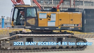 2021 SANY SCC850A-6 85 Ton Crawler Crane | Low Hours | Super Strong Lifting 