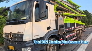 Б/у 2020 Zoomlion 50m Автобетононасос Mercedes-Benz Шасси